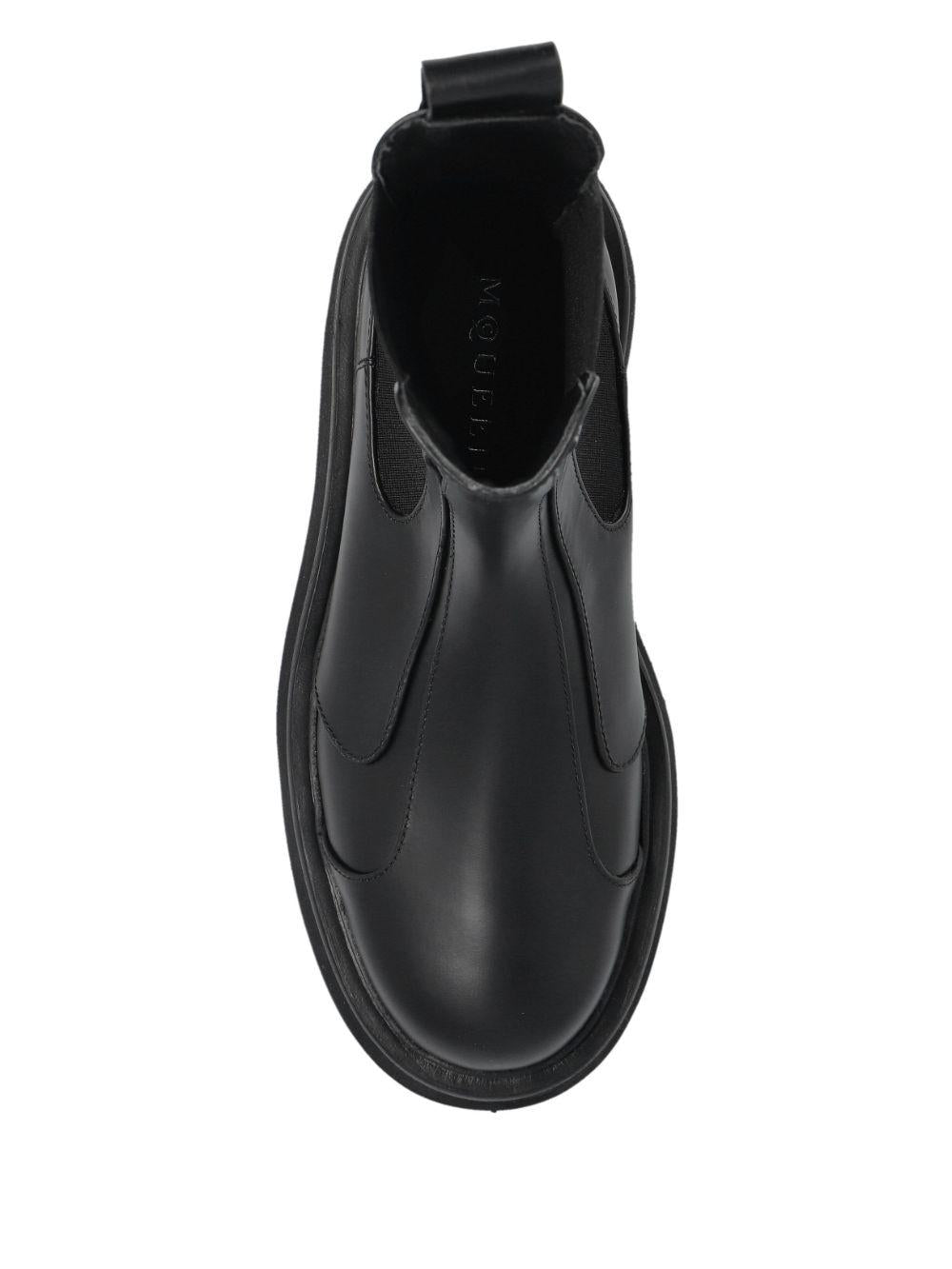 ALEXANDER McQUEEN Stivaletti Chelsea in pelle nera 