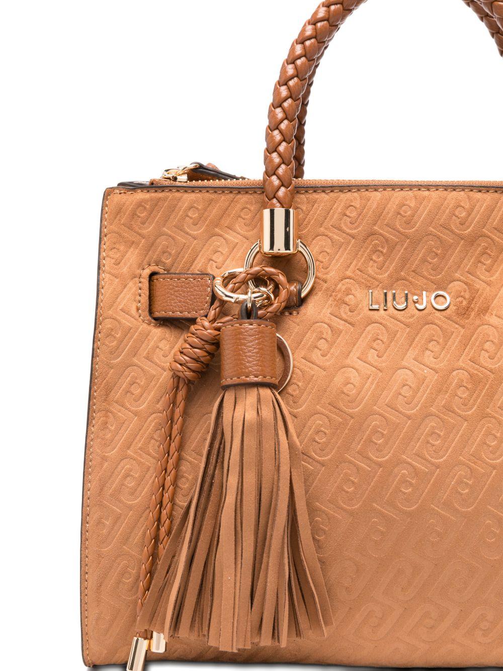 LIUJO Borsa tote color caramello 