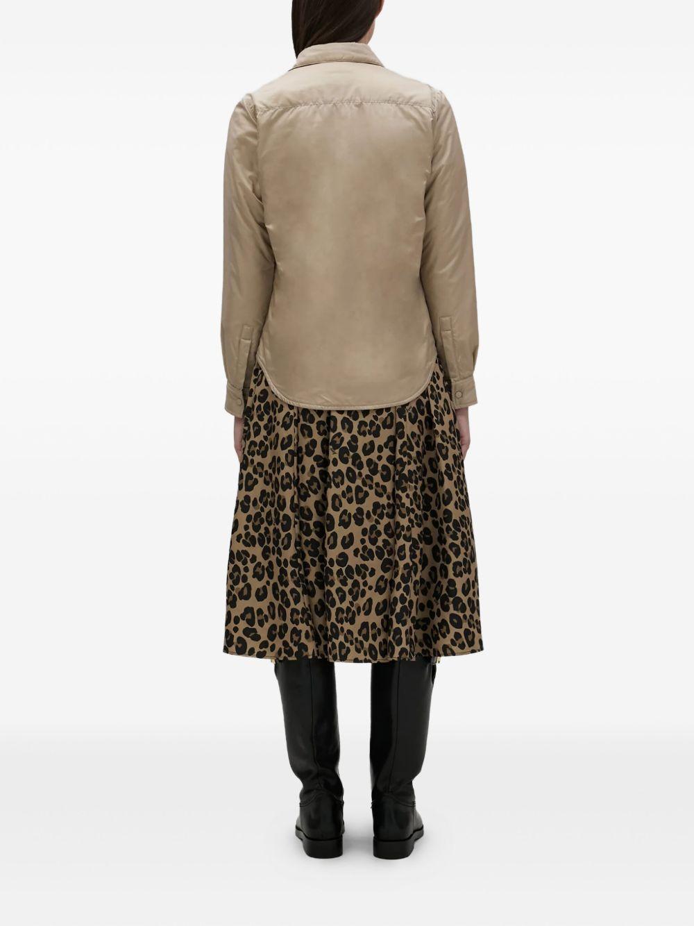 ASPESI Camicia imbottita beige con bottoni 