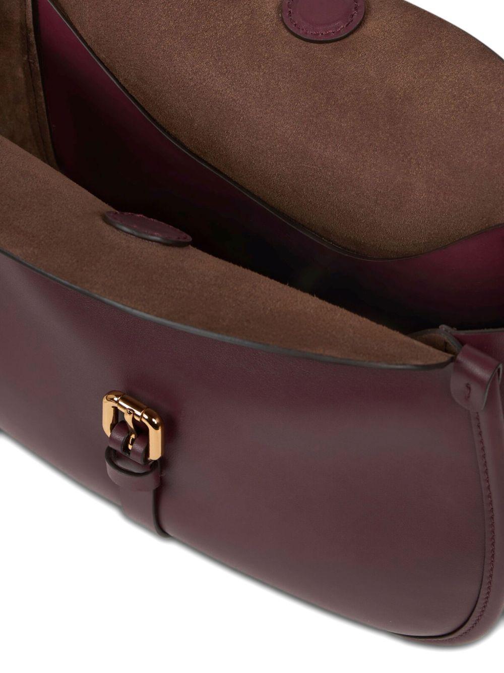 ETRO Borsa a spalla 'Pony' media in pelle bordeaux 