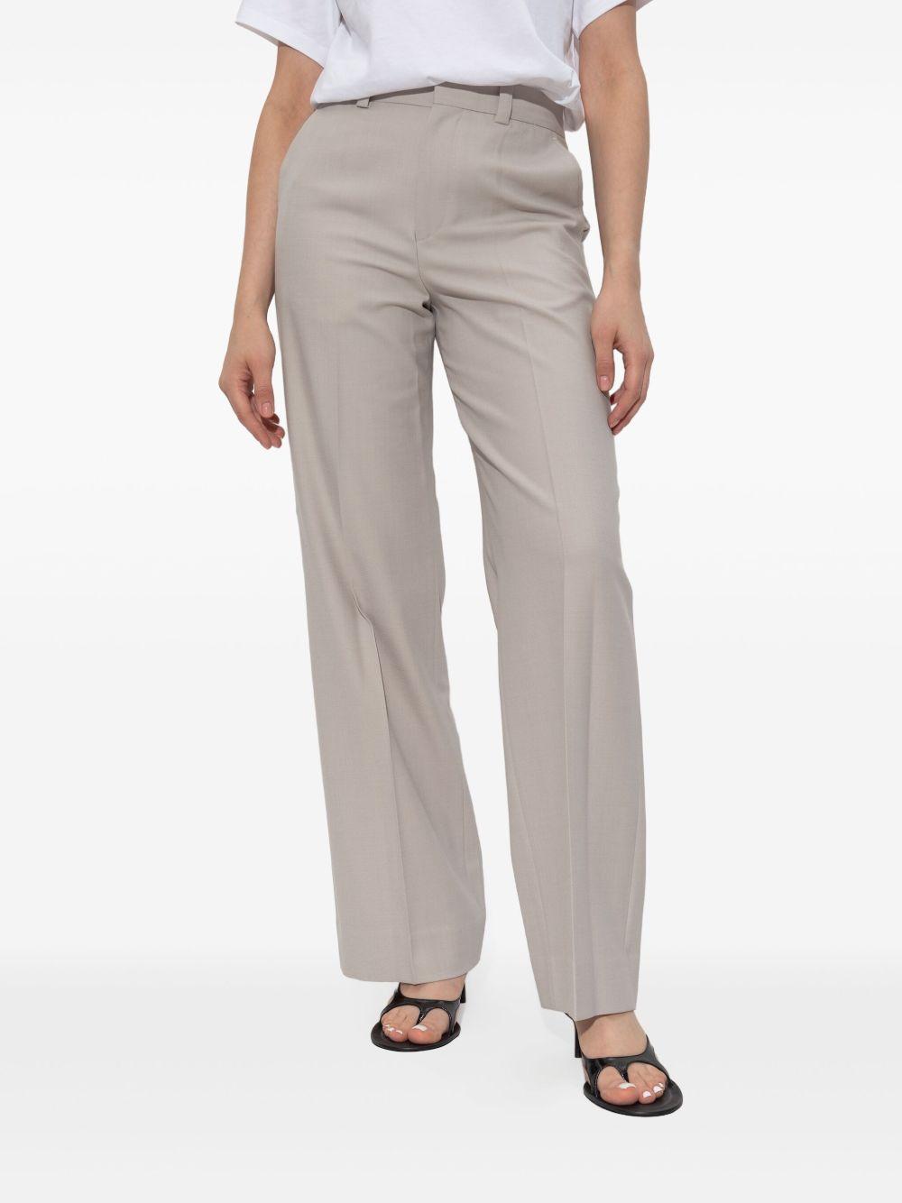 VICTORIA BECKHAM Pantaloni sartoriali a gamba ampia grigio 