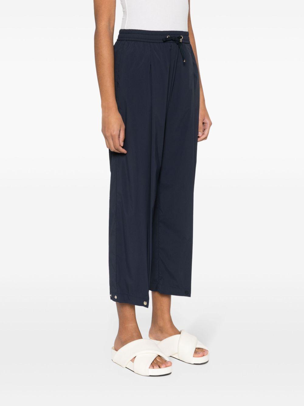 HERNO Pantaloni blu in tessuto tecnico leggero 