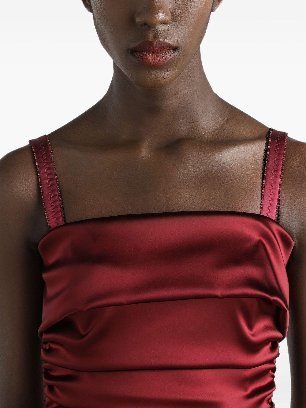 DOLCE e GABBANA Abito midi in raso 