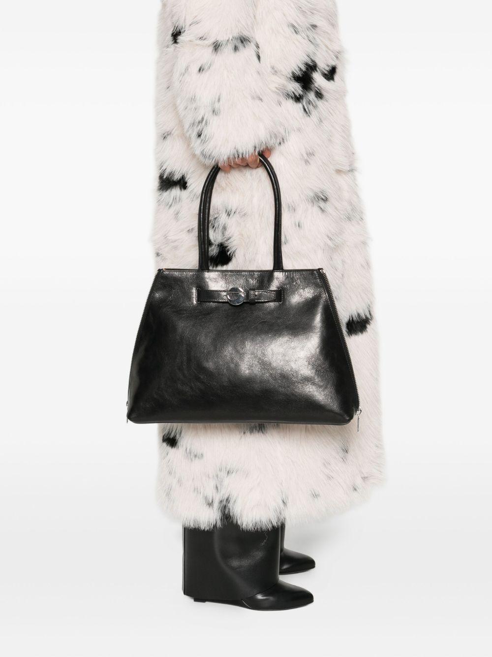 COPERNI Borsa tote Data Bag in pelle di vitello nero 