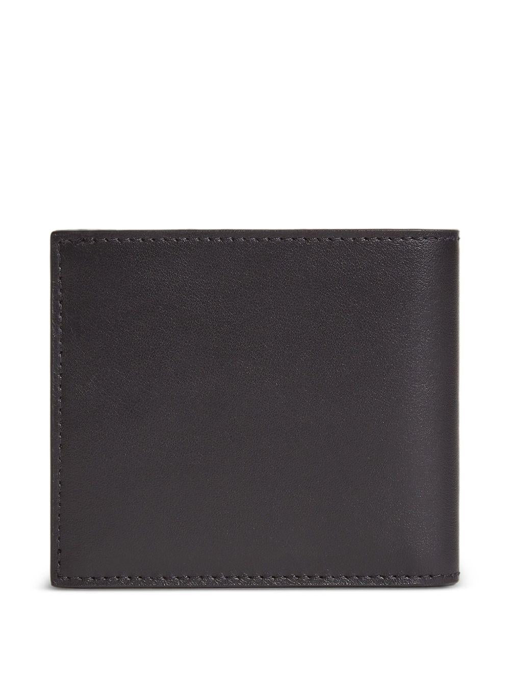 DSQUARED2 Portafoglio bi-fold nero con logo 