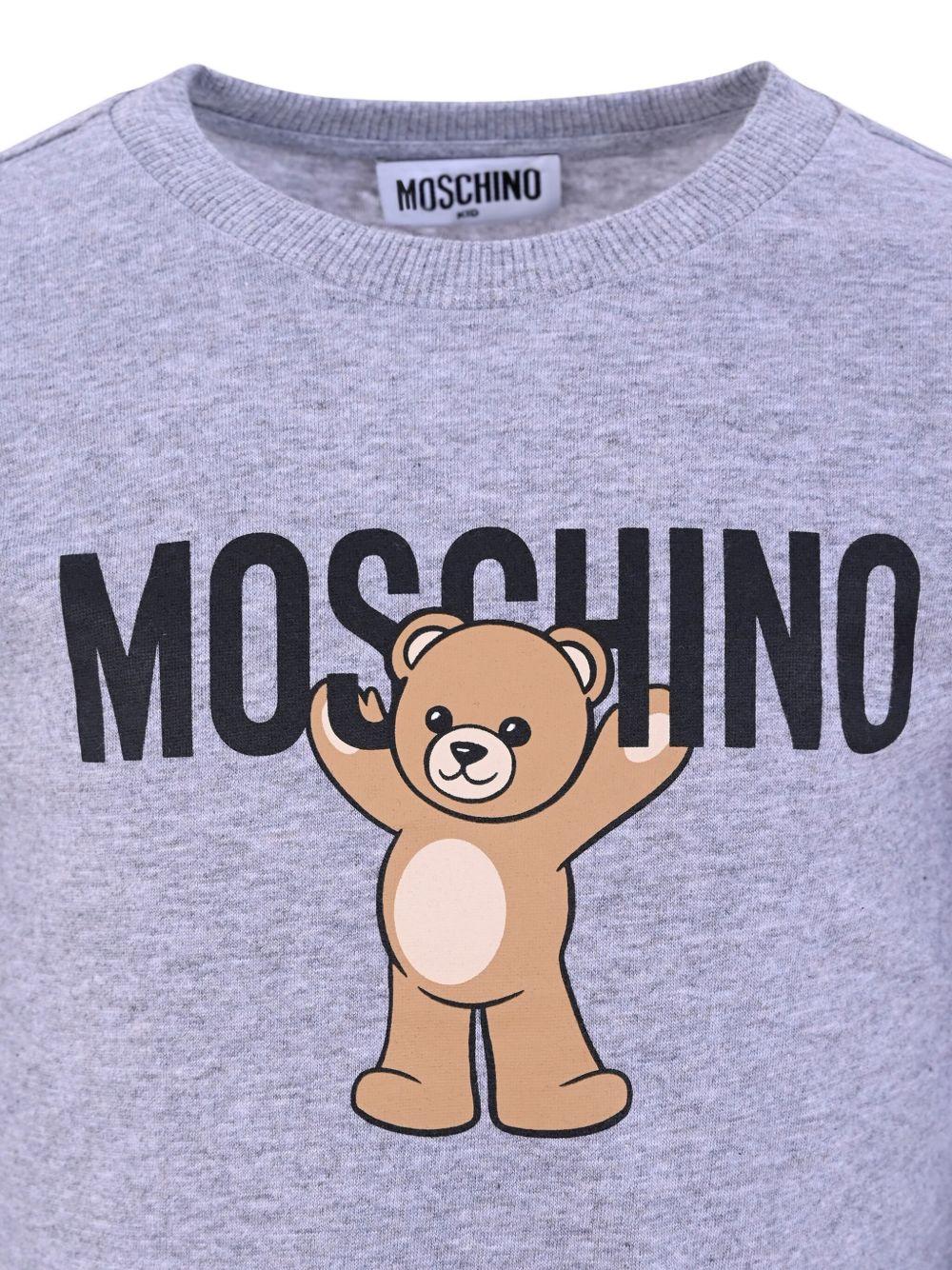 MOSCHINO T-shirt a maniche lunghe con stampa logo 