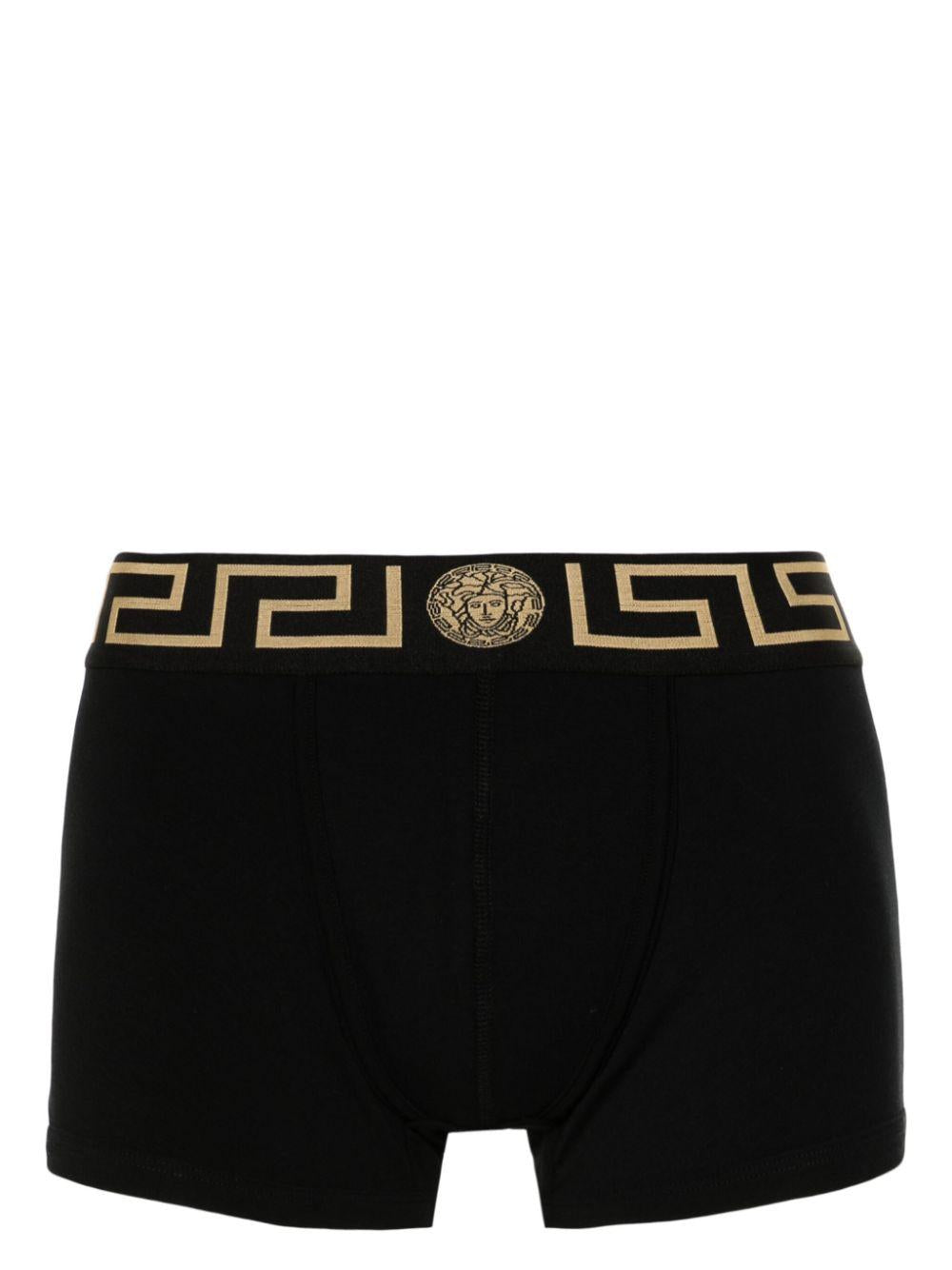VERSACE Boxer in cotone stretch con motivo greca 