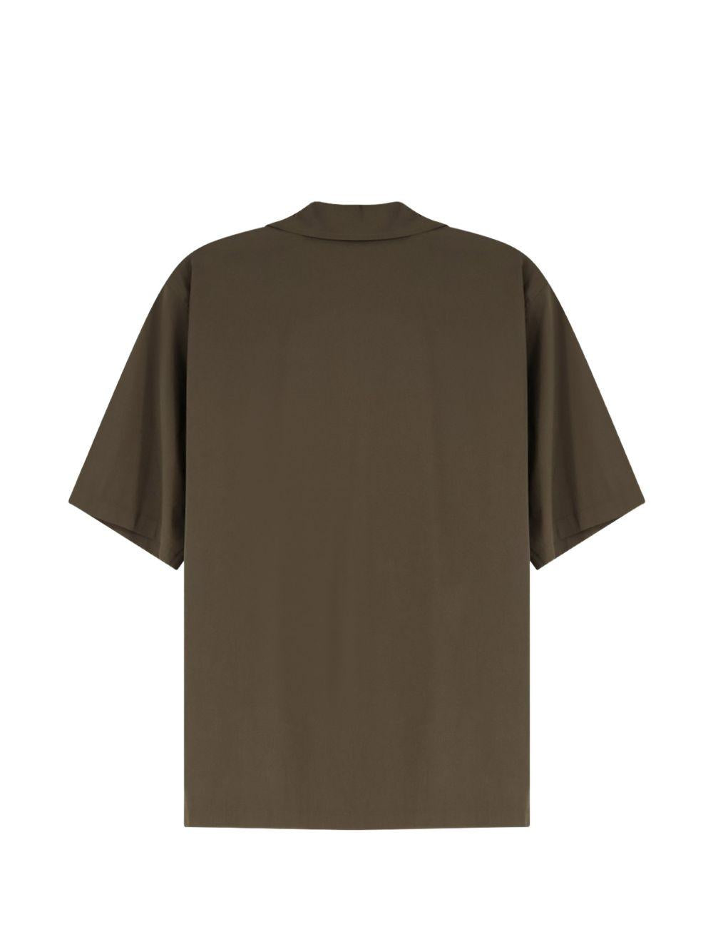 ASPESI Camicia verde miitare con taschino 