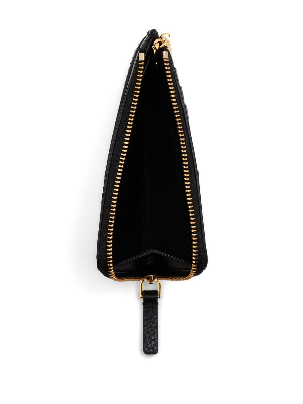 MARC JACOBS Portafoglio 'The Leather Top Zip Multi Wallet' in pelle nera 