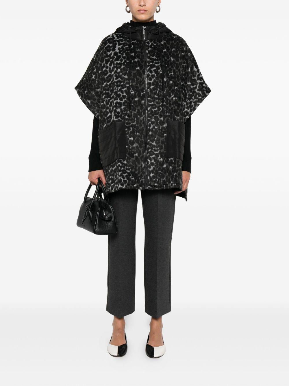 TWINSET Giacca animalier con cappuccio 