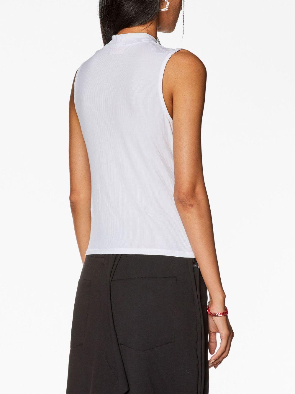 DIESEL Top T-Mokky bianco 