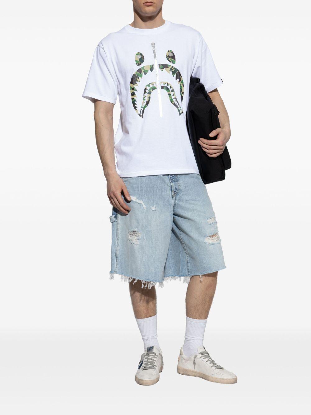 GOLDEN GOOSE Sneakers 'Ball Star' in pelle bianca con stella laterale in suede blu 