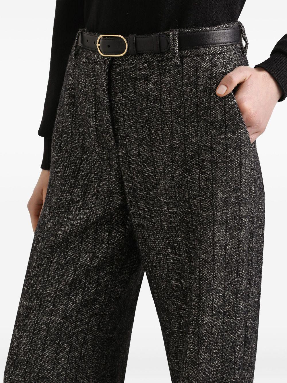 DOLCE e GABBANA Pantaloni gessati grigi 