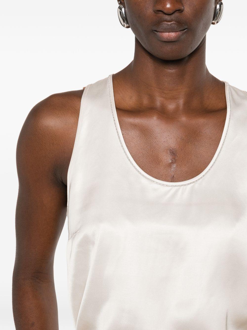 PESERICO Top a canotta in satin 