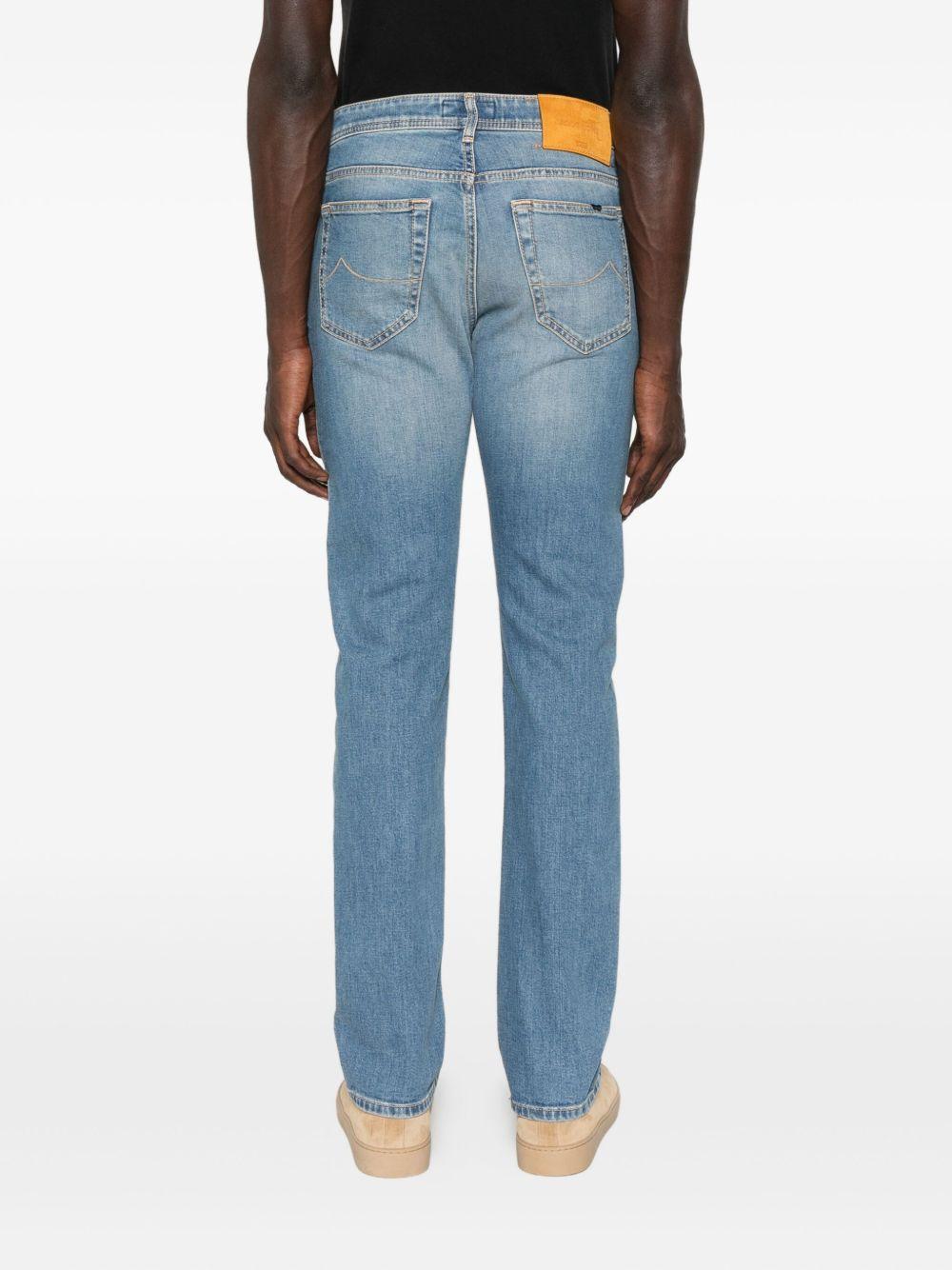 JACOB COHEN Blu jeans effetto wash 