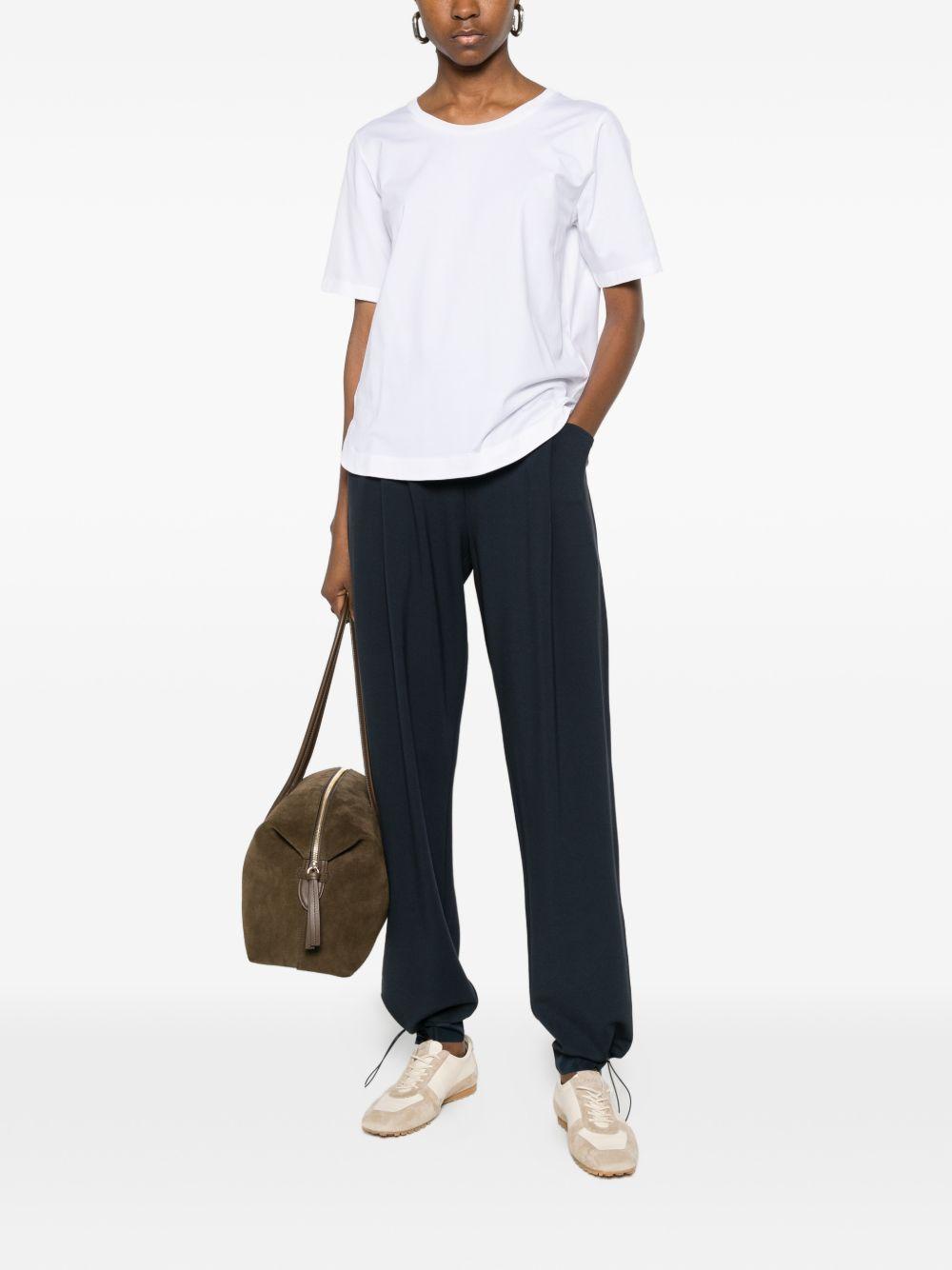 HERNO T-shirt bianca a mezza manica 