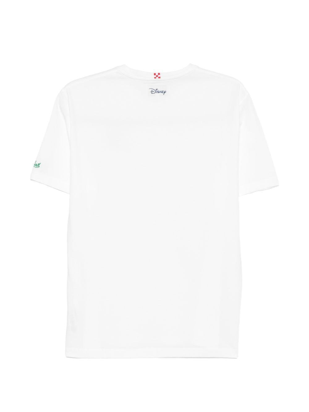 MC2 SAINT BARTH T-shirt Portofino in cotone bianco con ricamo 