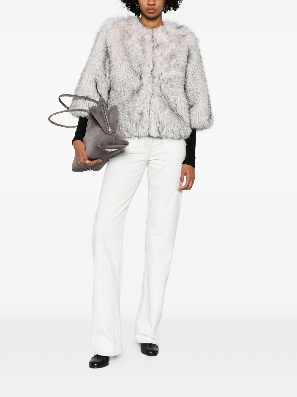 BETTA CORRADI Ecopelliccia con maniche a 3/4 