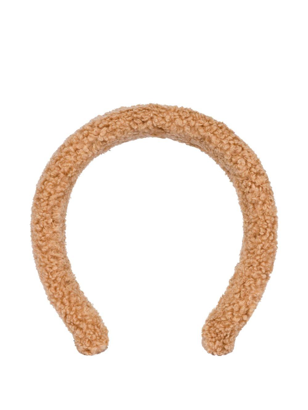 MOSCHINO Cerchietto teddy con logo 