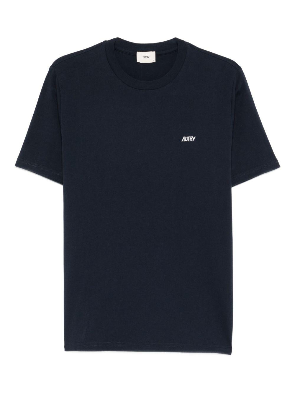 AUTRY T-shirt in cotone blu 