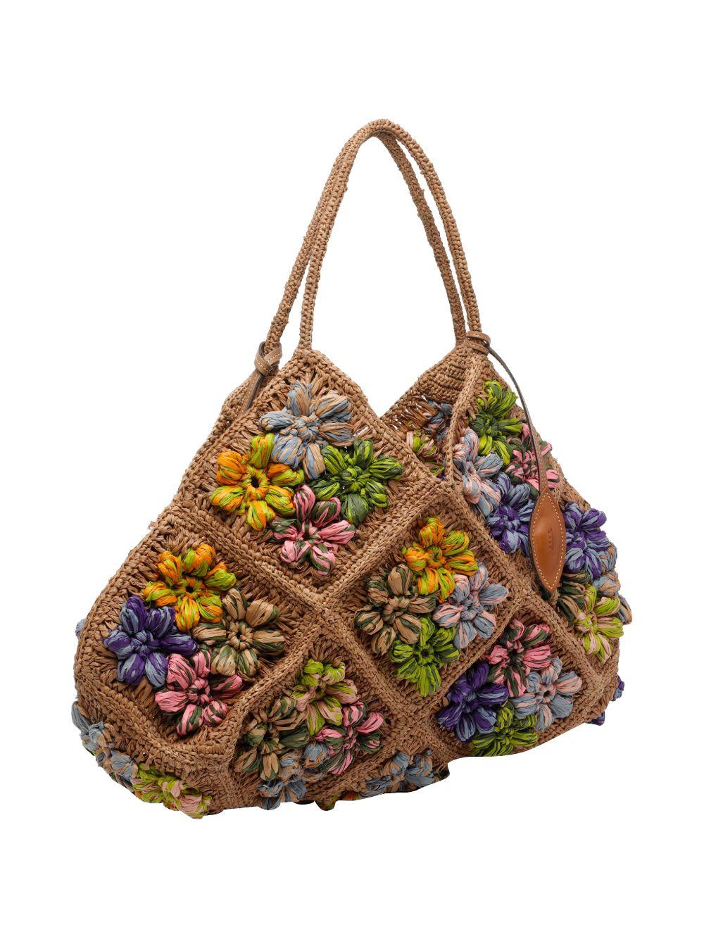 AFAR Borsa a spalla Desire in rafia 
