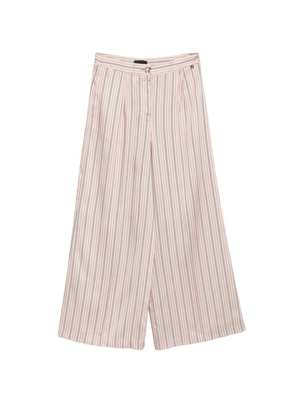 LIUJO Pantaloni in satin a righe 