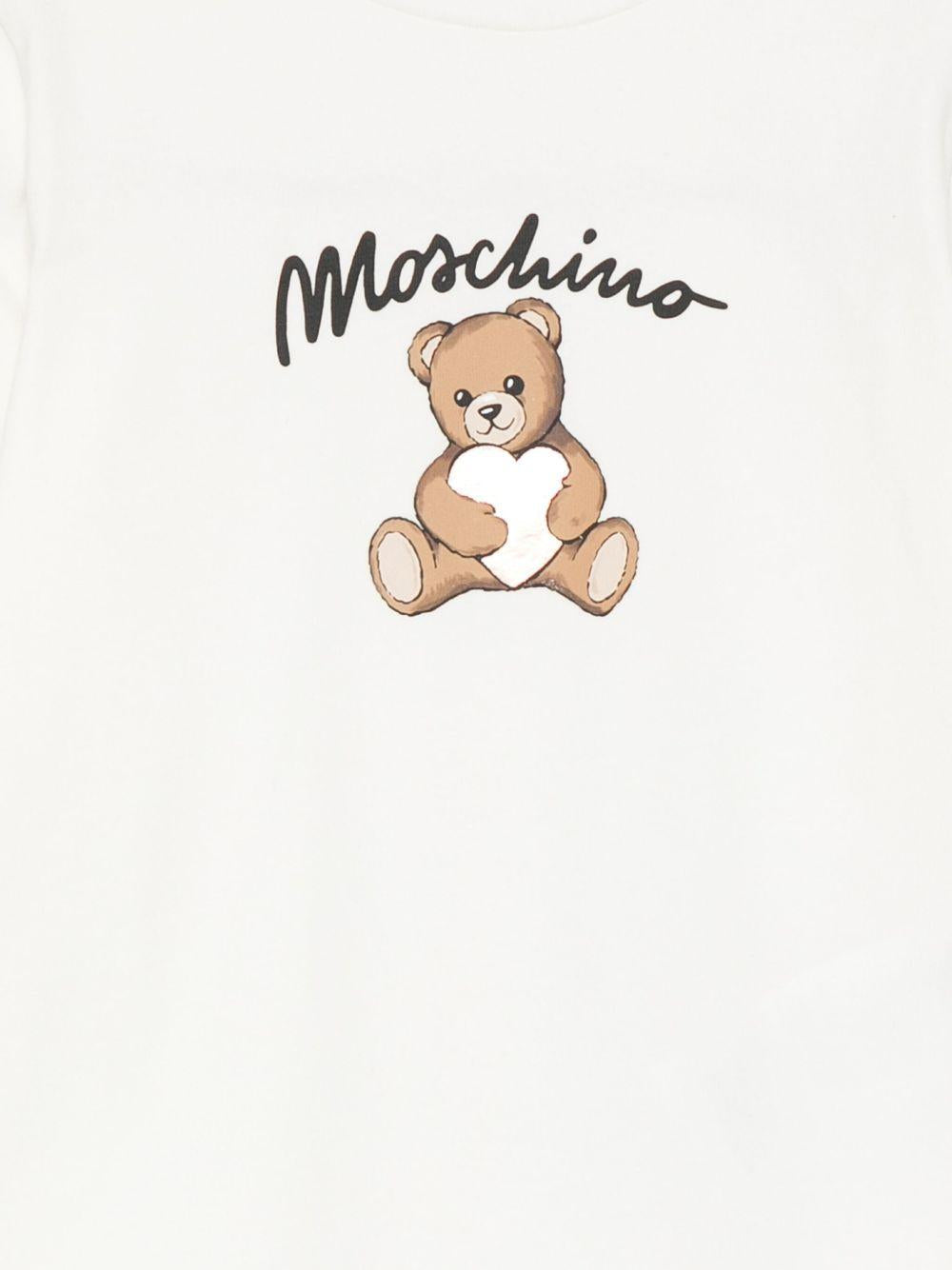 MOSCHINO T-shirt a maniche lunghe con stampa 
