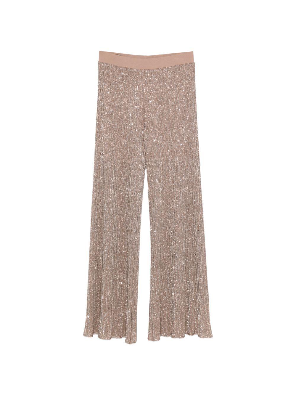 D EXTERIOR Pantaloni ampi e morbidi con paillettes 
