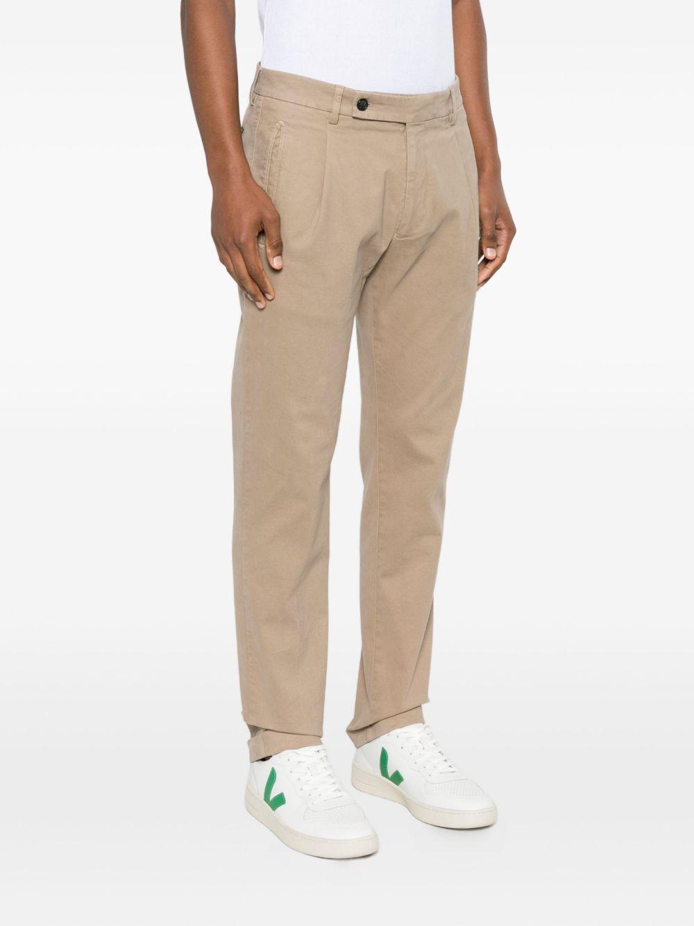 BERWICH Pantaloni in cotone elasticizzato beige 