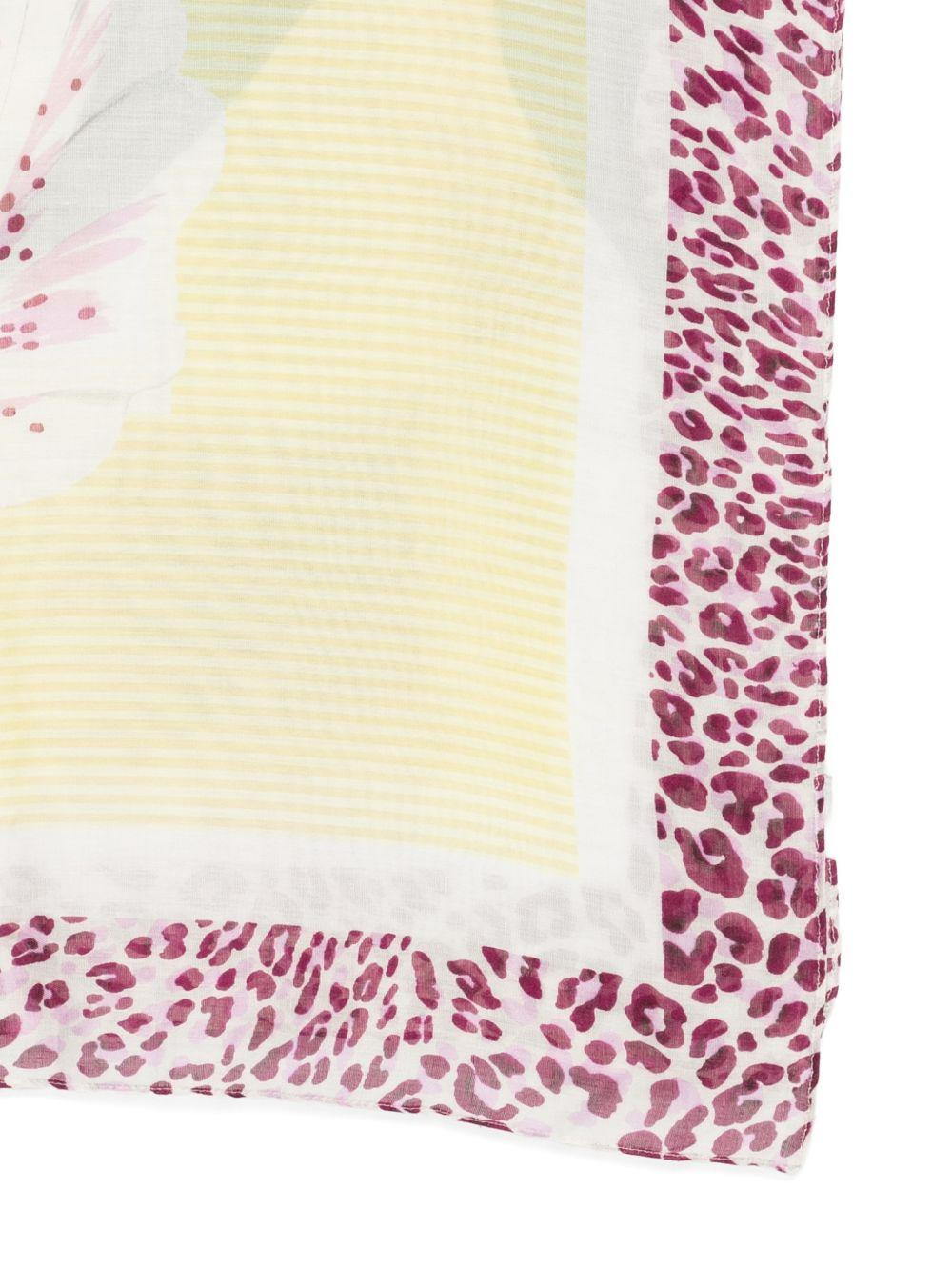LIUJO Foulard sciarpa con stampa floreale 