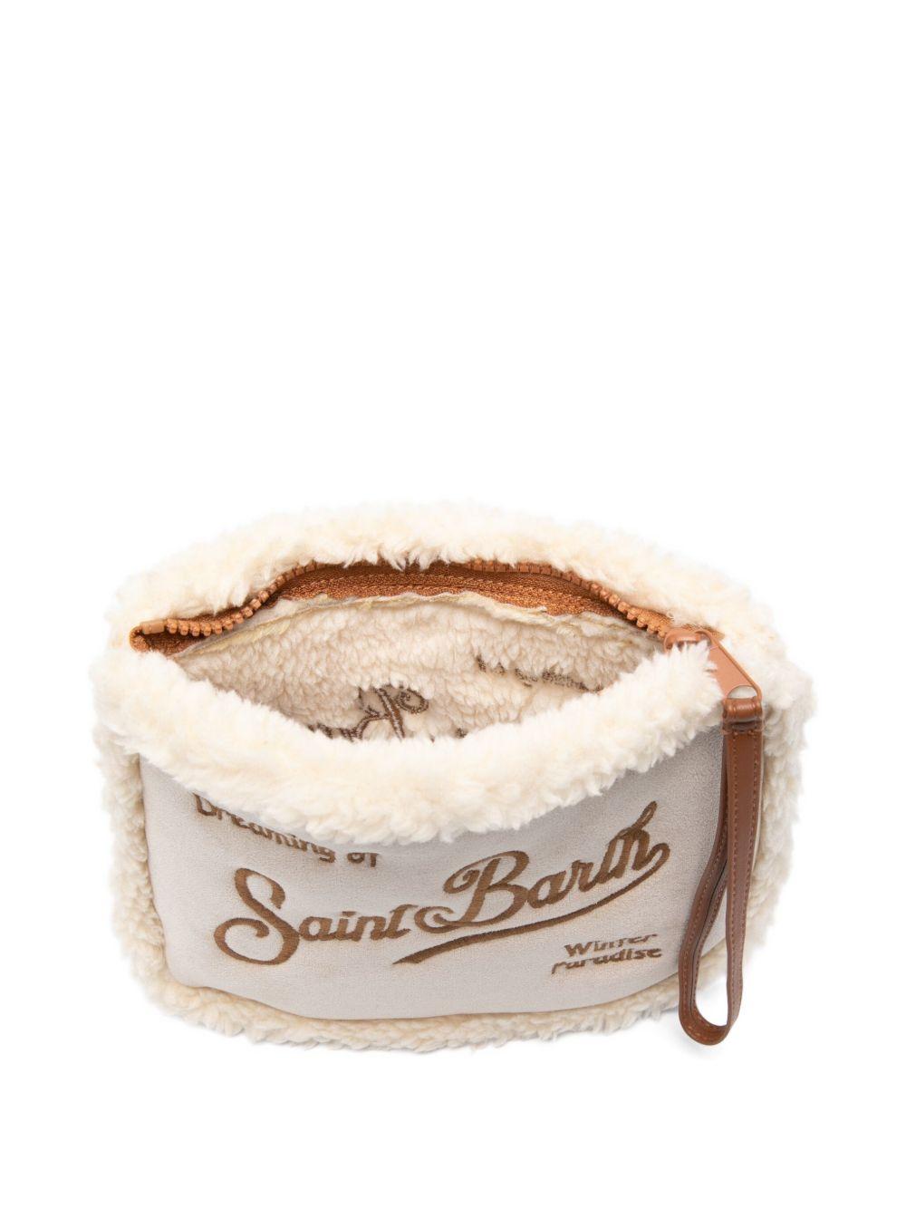 MC2 SAINT BARTH Pochette Aline Shearling beige 