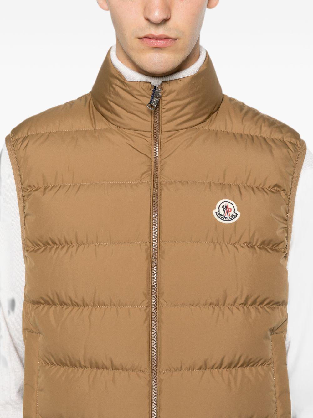MONCLER Gilet imbottito Contrin Moncler in piuma con collo alto 