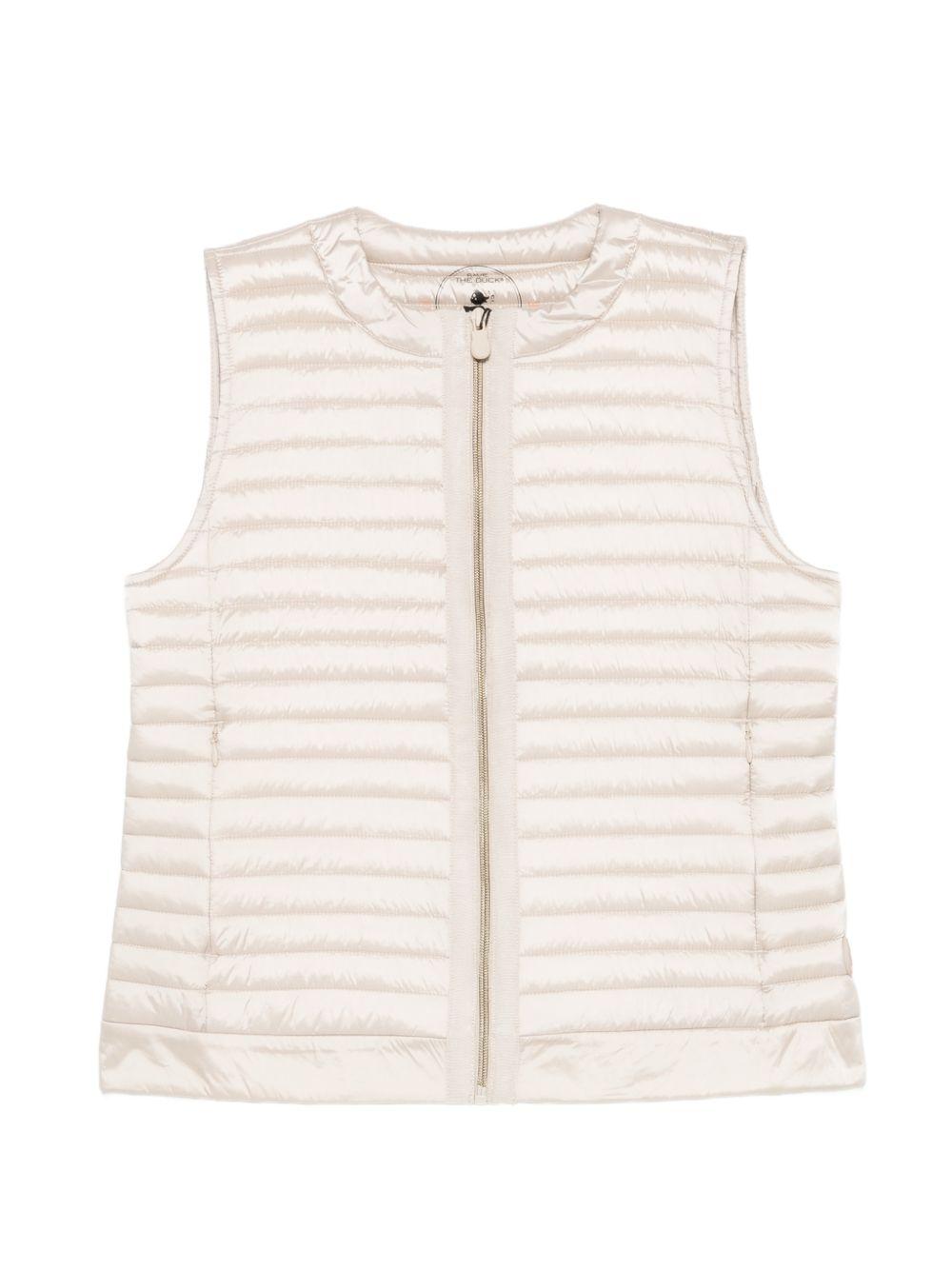 SAVE THE DUCK Gilet imbottito Mara beige chiaro 