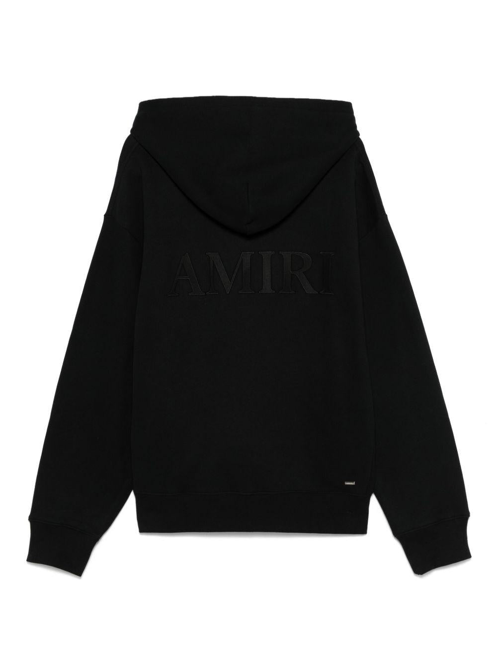AMIRI Felpa con cappuccio oversize in cotone nero 