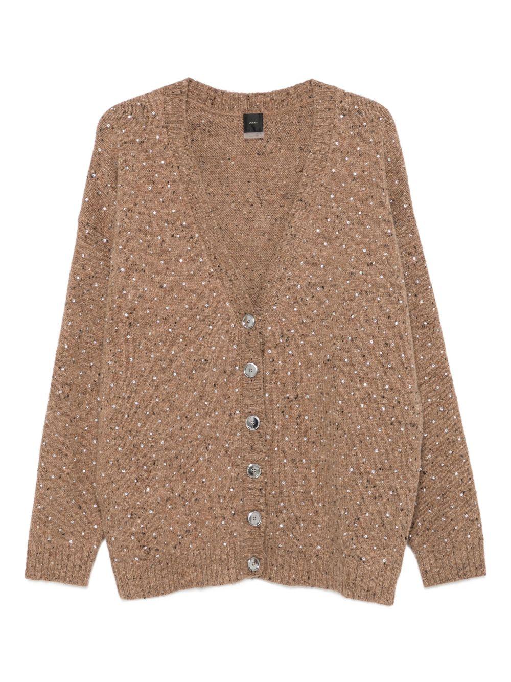 PINKO Cardigan 'Marche' con paillettes 