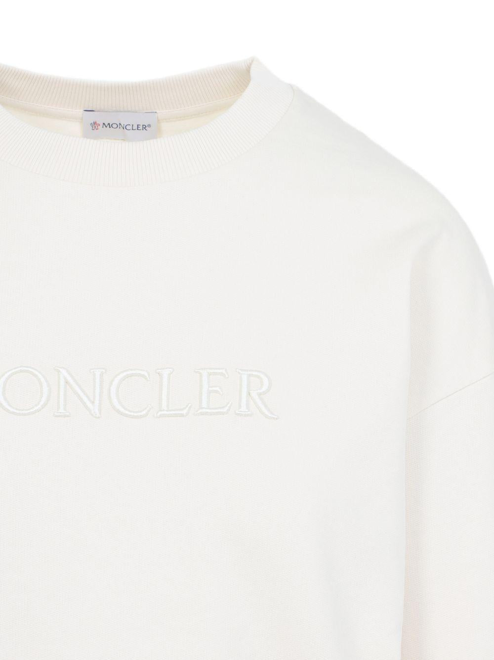 MONCLER Felpa girocollo con logo 