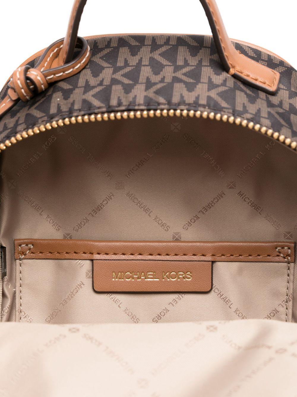 MICHAEL KORS Zaino marrone con monogramma 