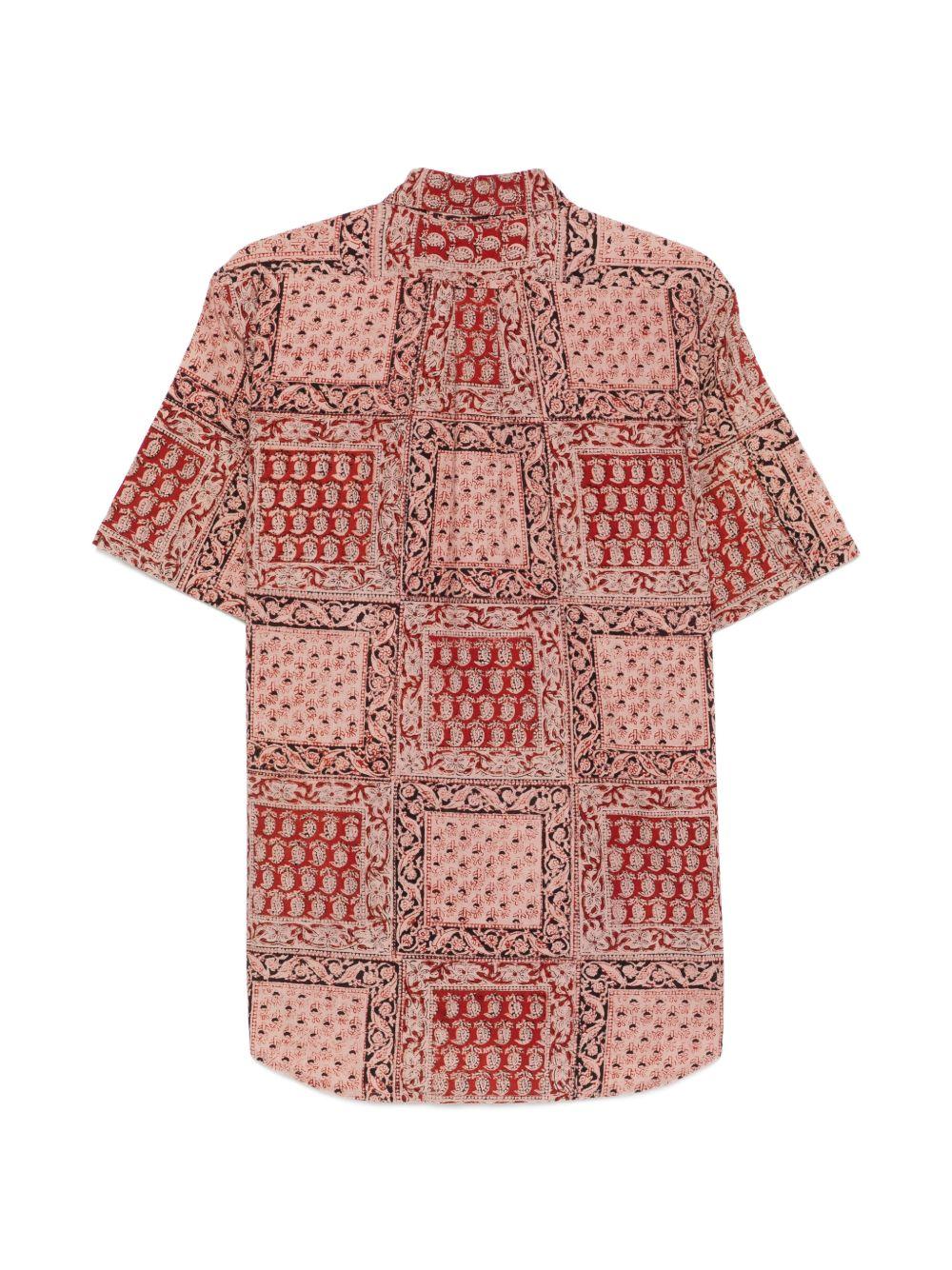 SEBAGO Camicia Crossriver in cotone stampato a maniche corte 