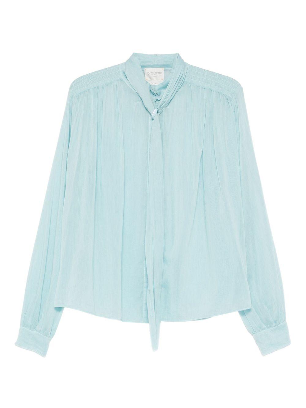 FORTE FORTE Camicia in cotone misto seta 
