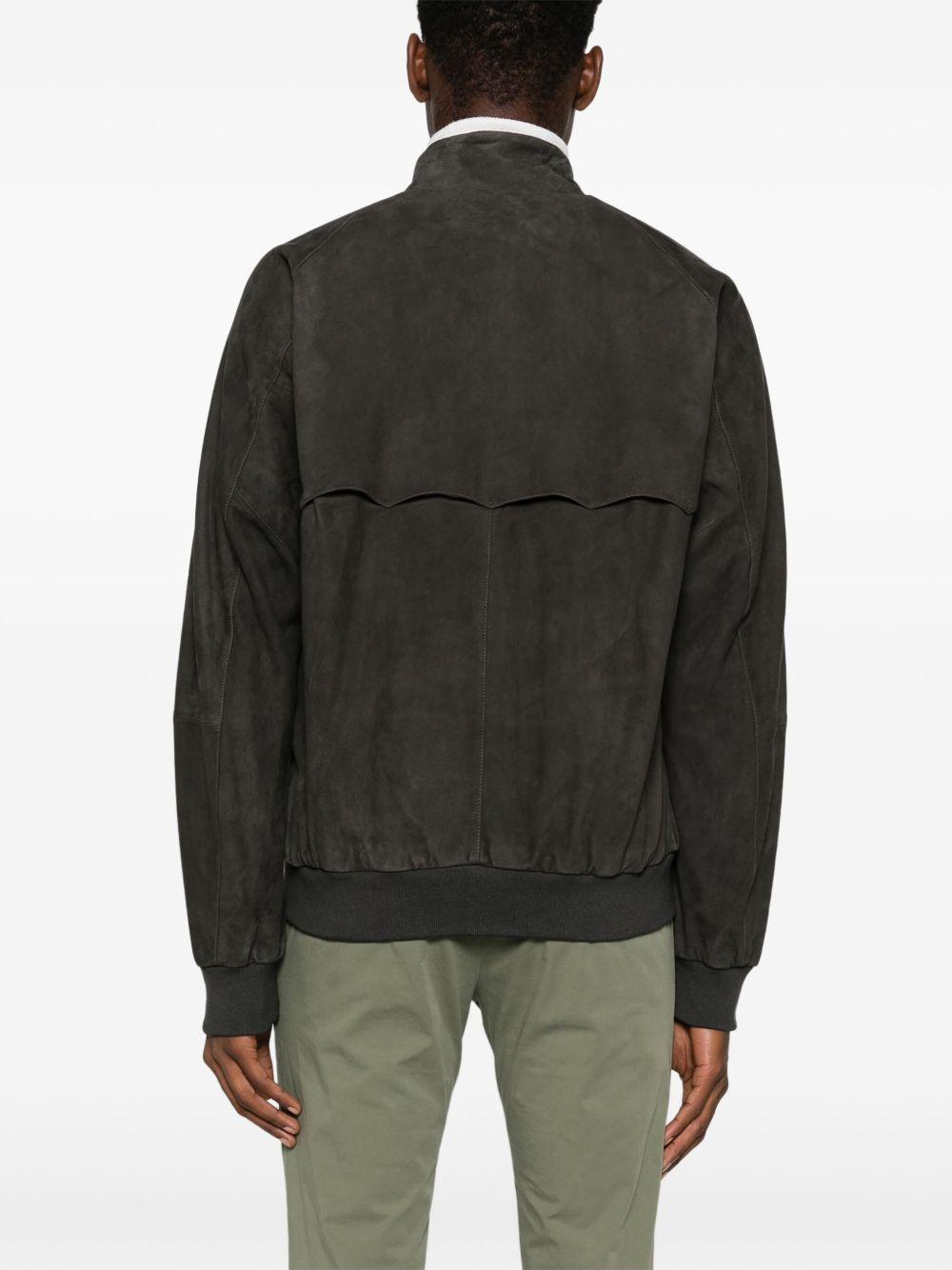 BARACUTA Giacca Harrington G9 marrone scamosciato 