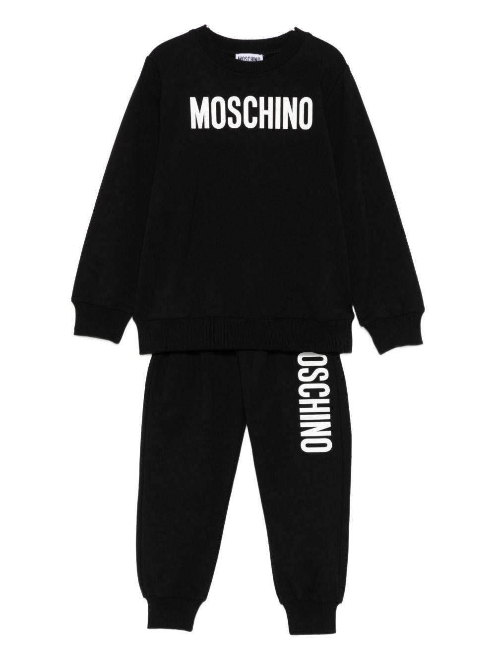 MOSCHINO Tuta sportiva con stampa logo 