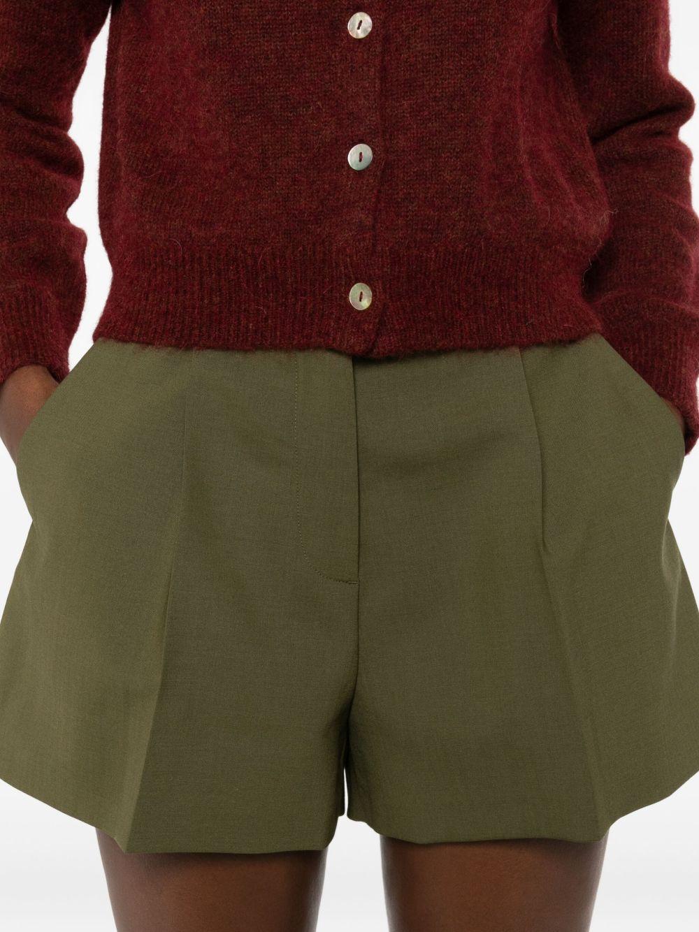 MSGM Shorts vita alta con nastro logato 