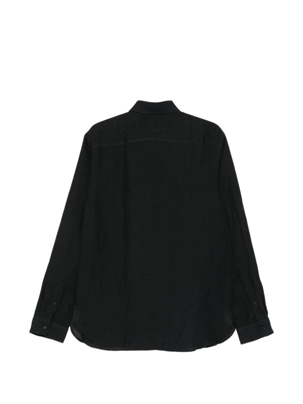 XACUS Camicia a maniche lunghe nera 