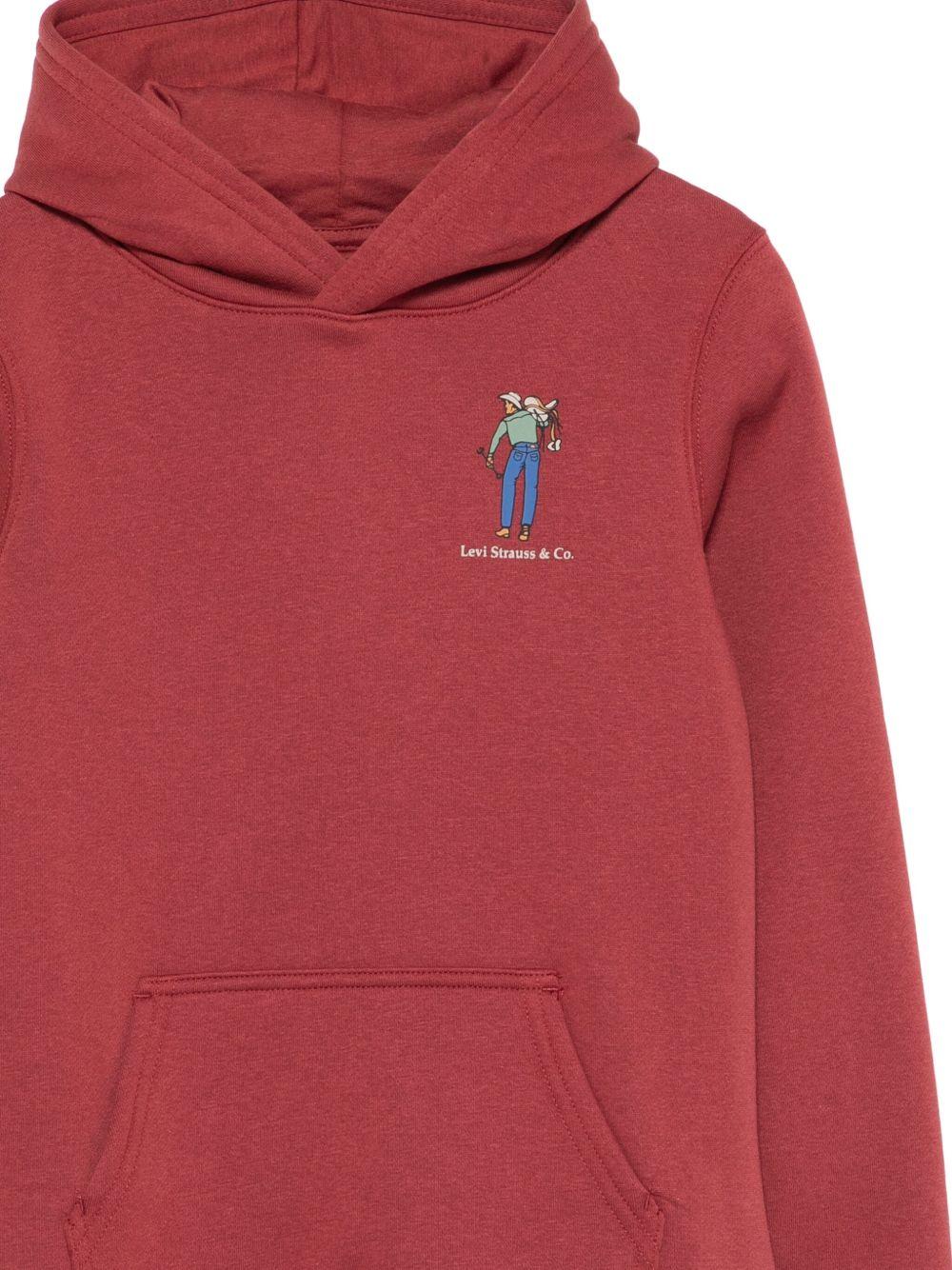 LEVIS Felpa con cappuccio e logo 