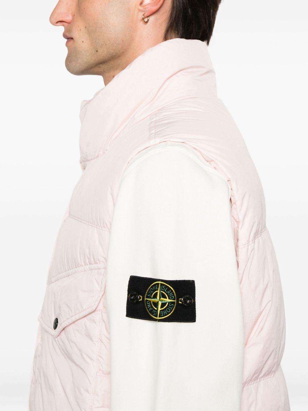 STONE ISLAND Felpa girocollo con patch logo<BR/> 