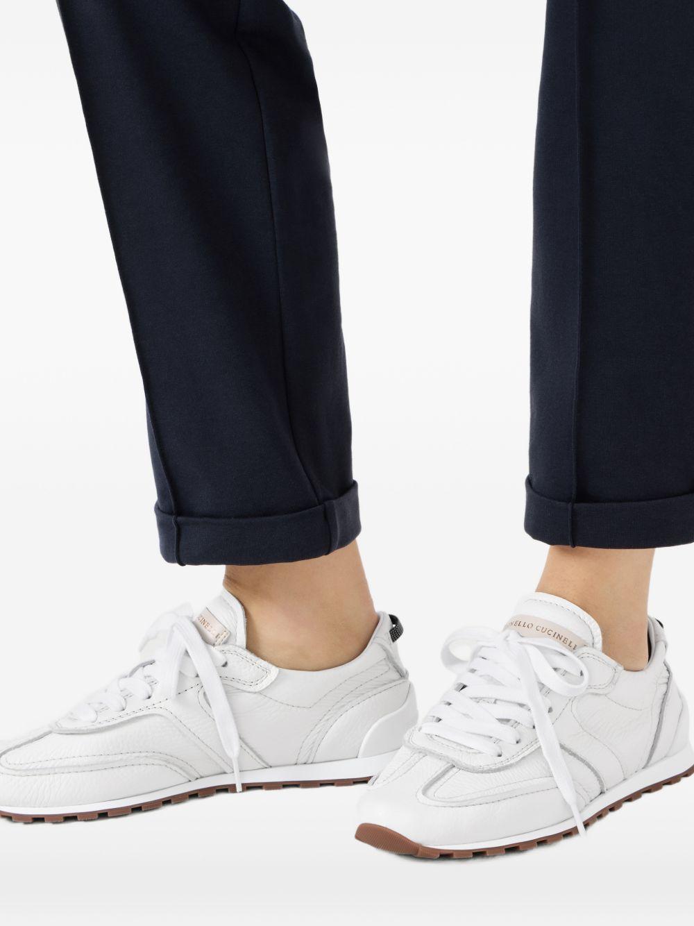 BRUNELLO CUCINELLI Sneakers in pelle bianche basse 