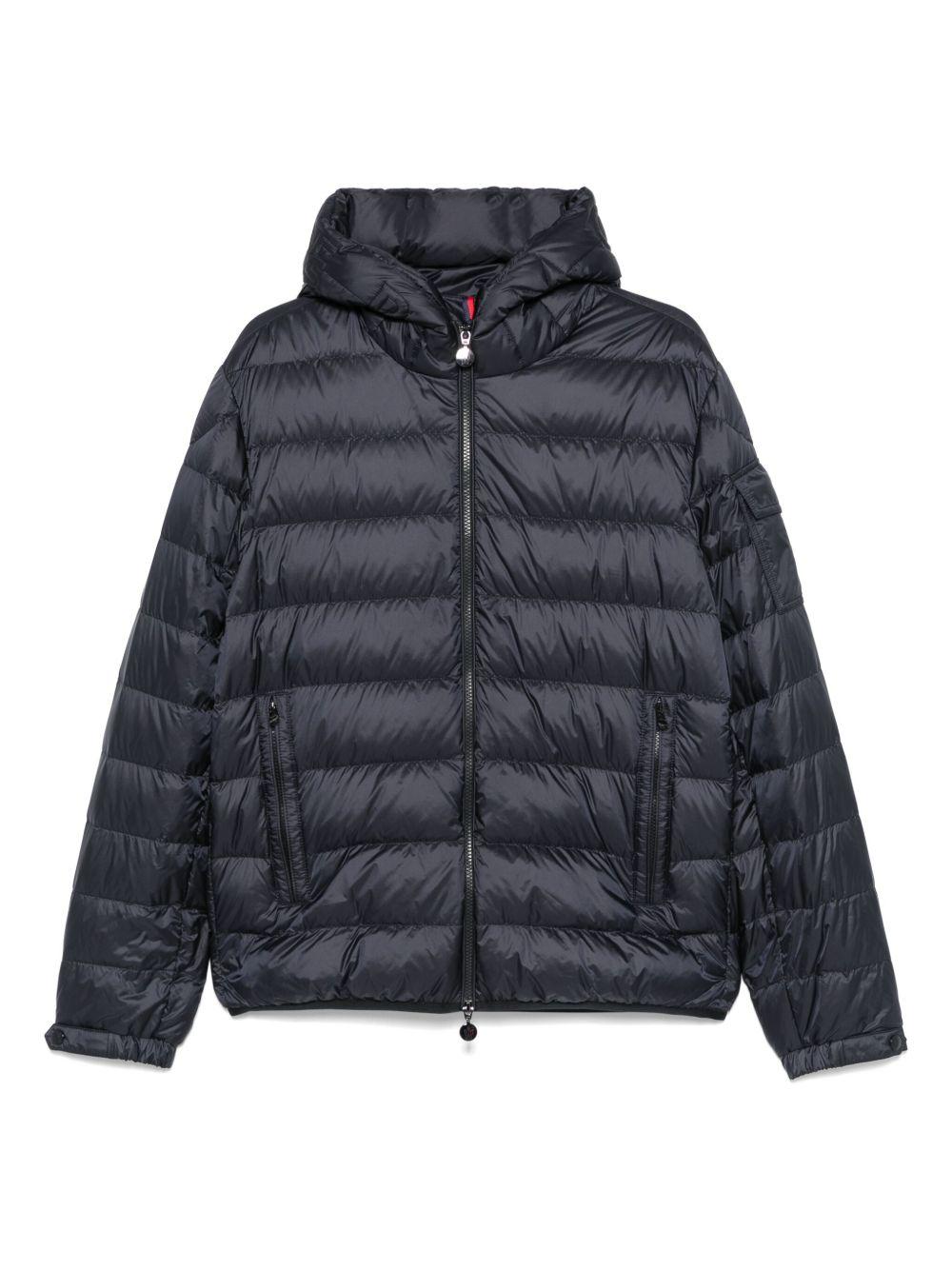 MONCLER Piumino 'Najan' blu con cappuccio 