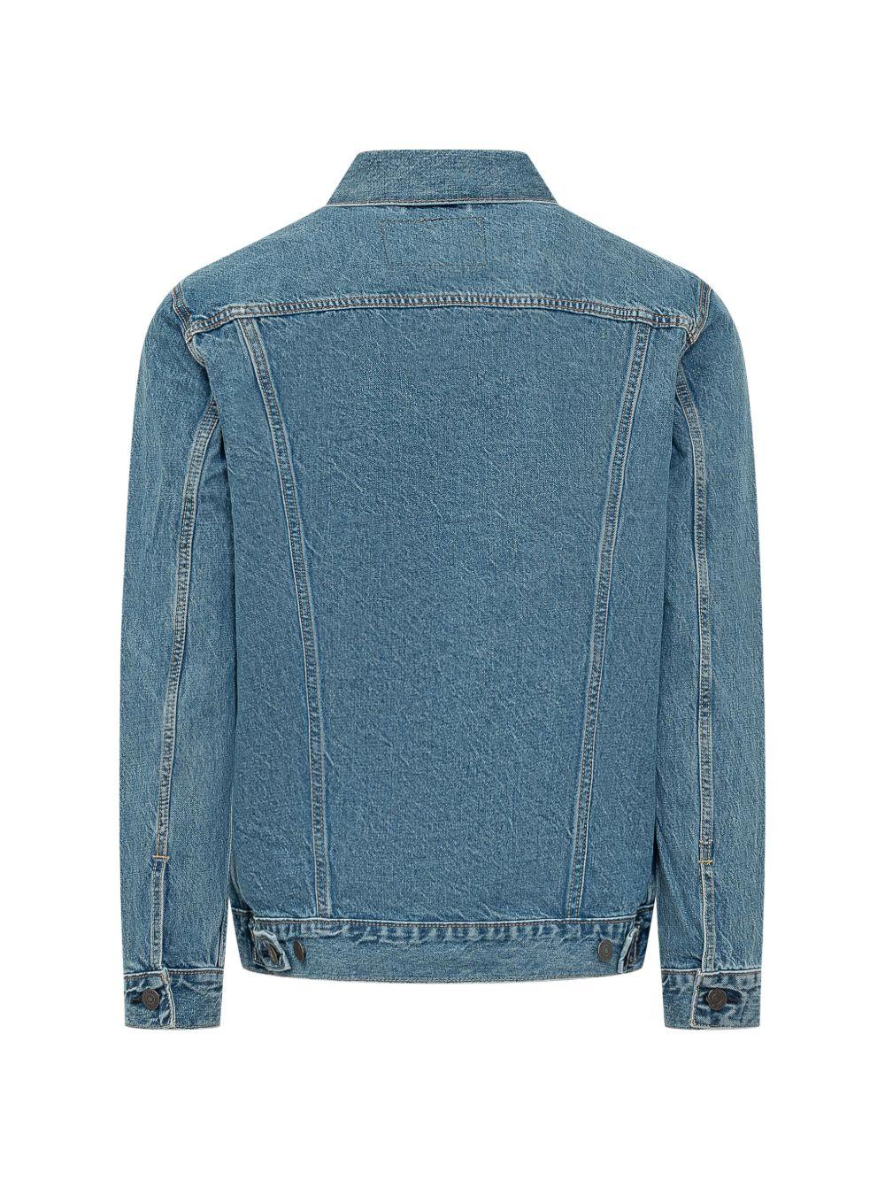 LEVIS Giacca denim blu con doppie tasche frontali 