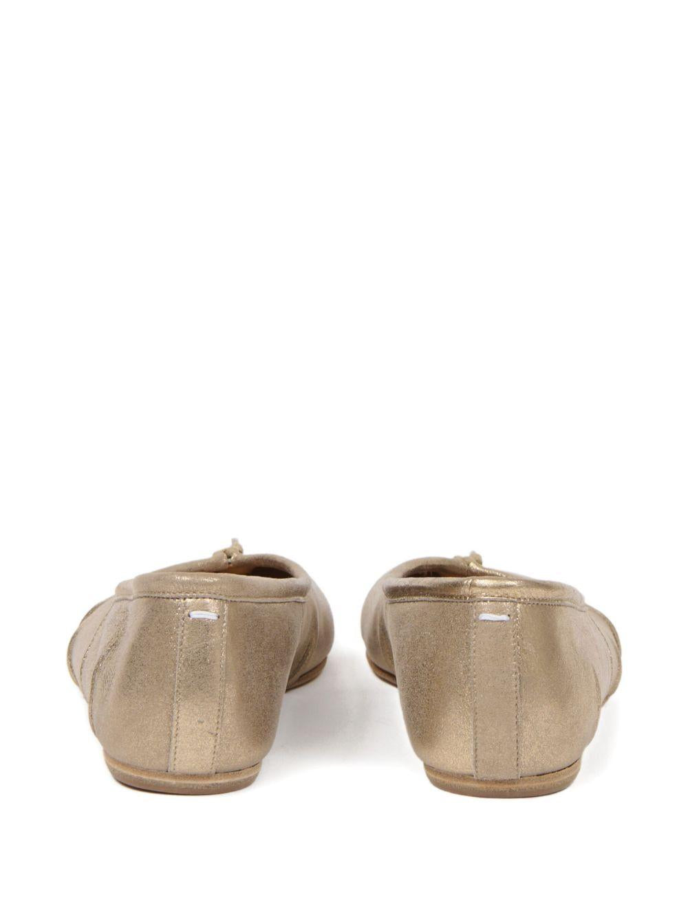 MAISON MARGIELA Ballerine dorate Tabi 