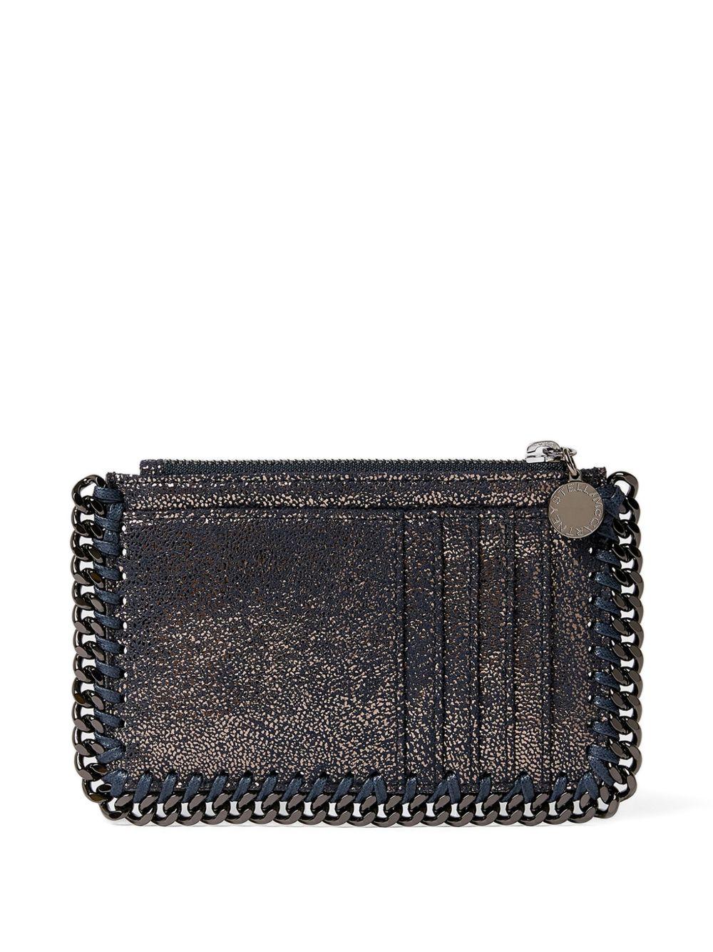 STELLA MCCARTNEY Portacarte Falabella in Eco Shiny Dotted Chamois 